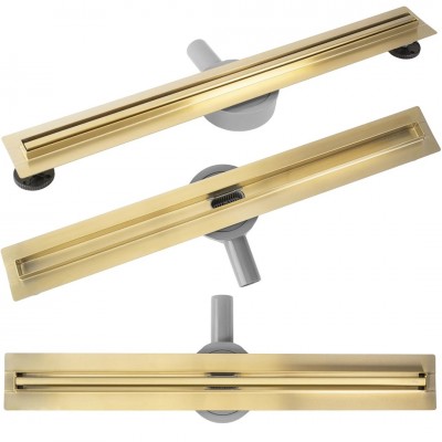 Трап душевой Rea Neox Slim Pro Matt Gold